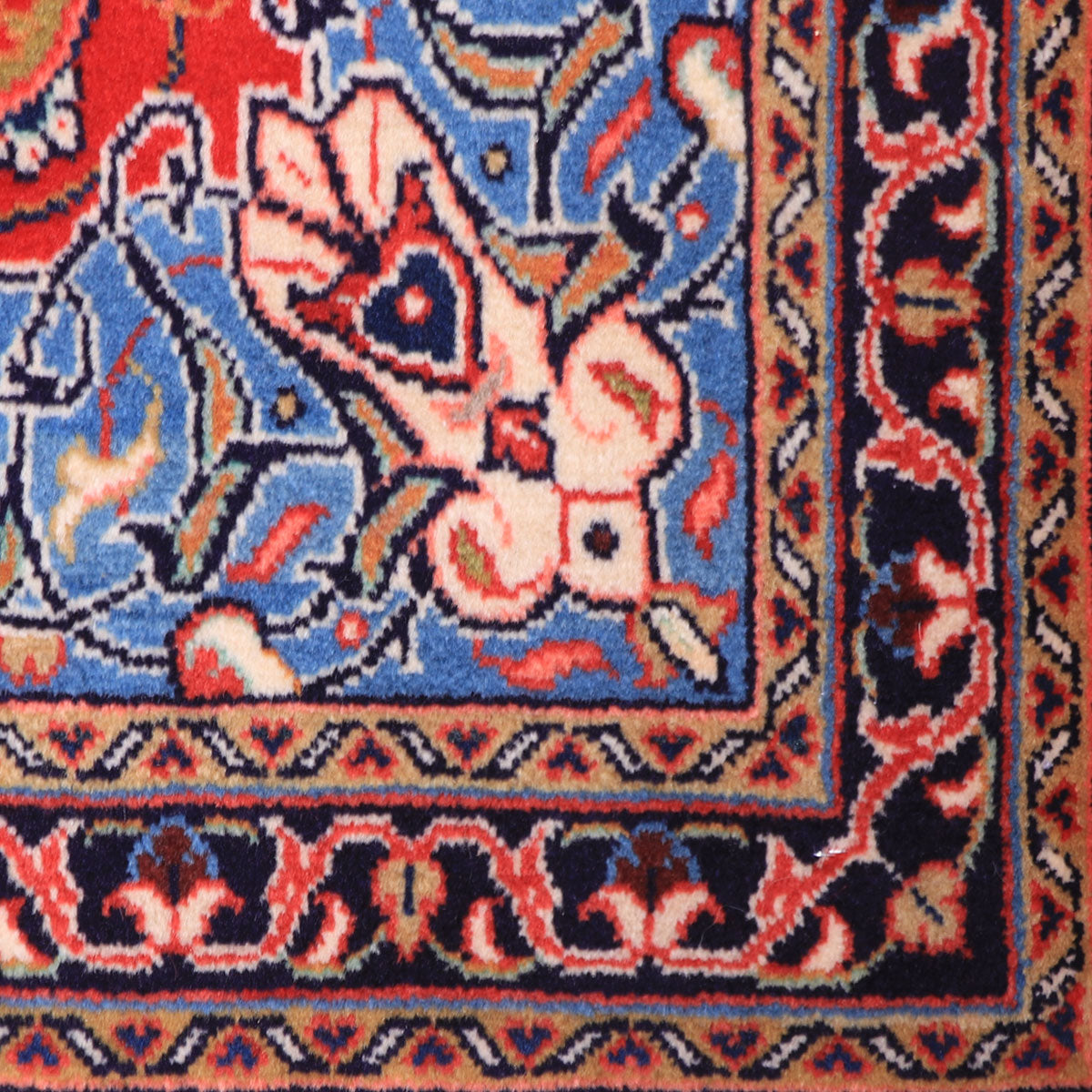 ペルシャ絨毯(イラン産)サルーク 132×79cm(FS-70058)