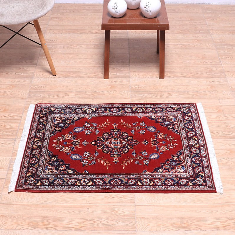 ペルシャ絨毯(イラン産)カーシャーン 91×70cm(FS-70059)