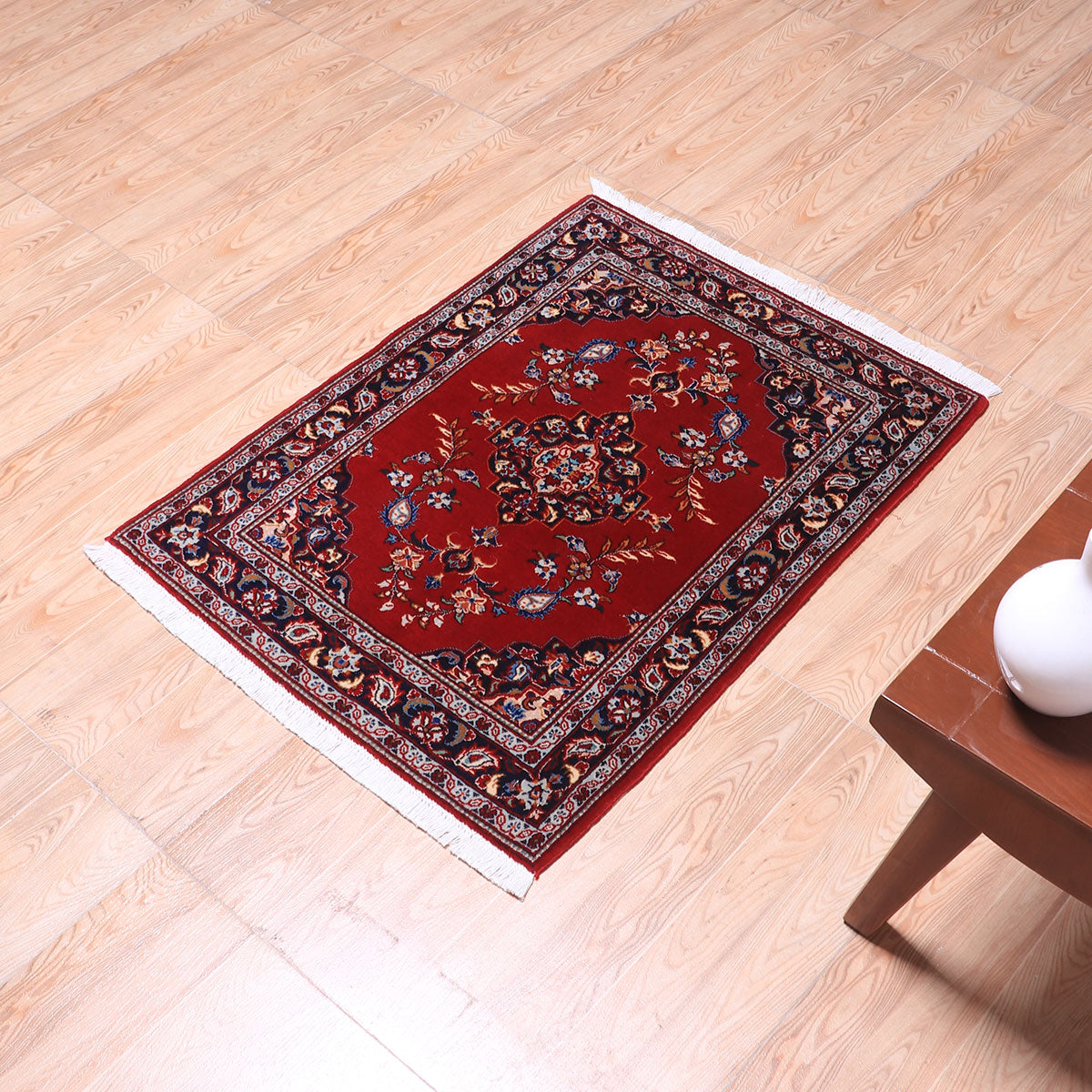 ペルシャ絨毯(イラン産)カーシャーン 91×70cm(FS-70059)