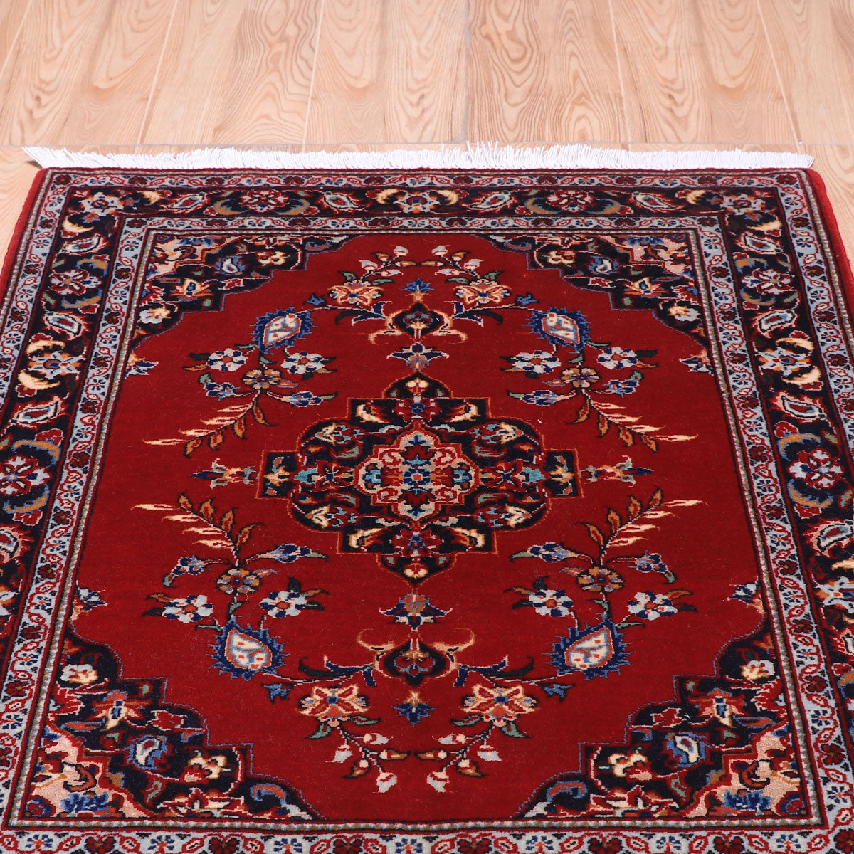 ペルシャ絨毯(イラン産)カーシャーン 91×70cm(FS-70059)