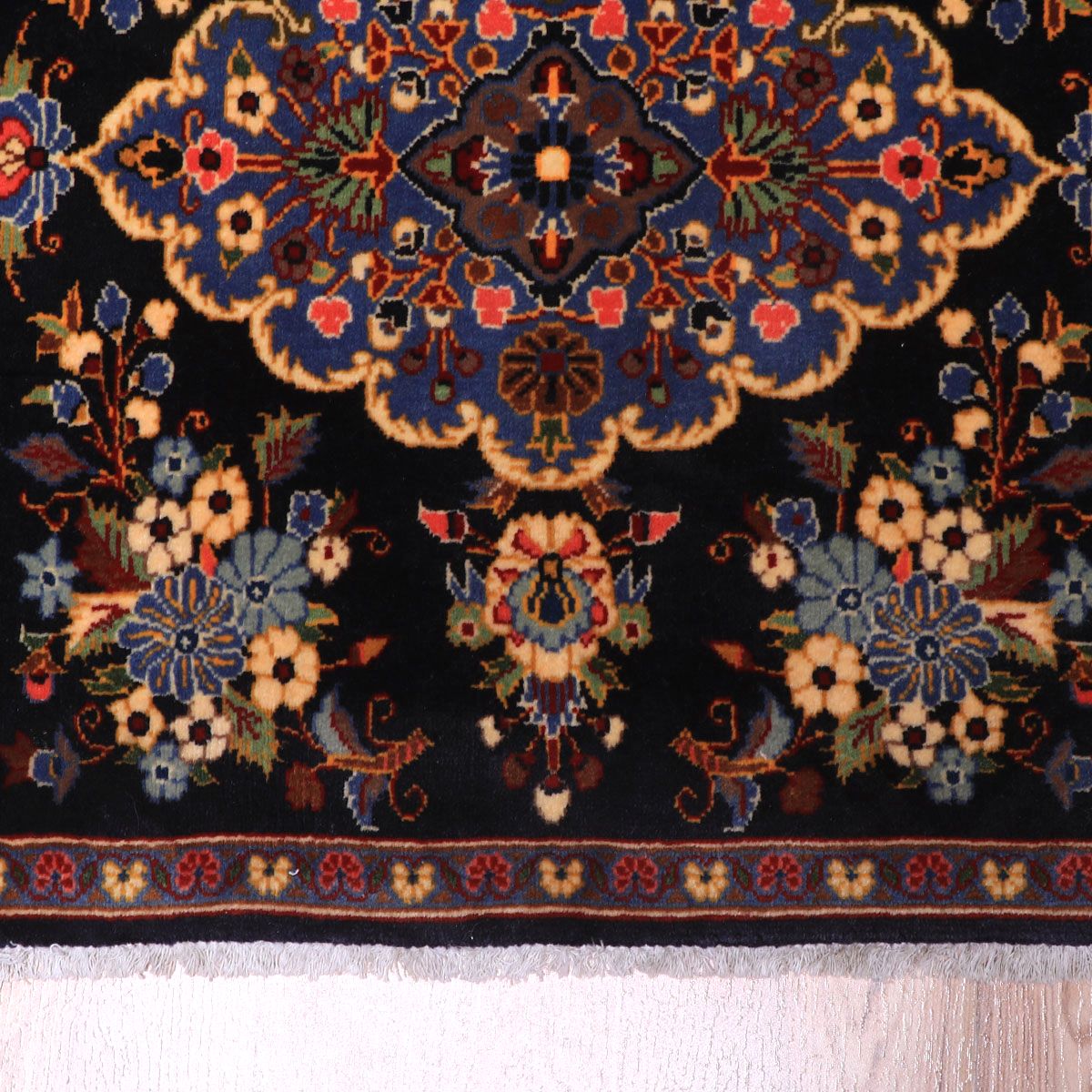 ペルシャ絨毯(イラン産)クム 102×67cm(FS-70060)