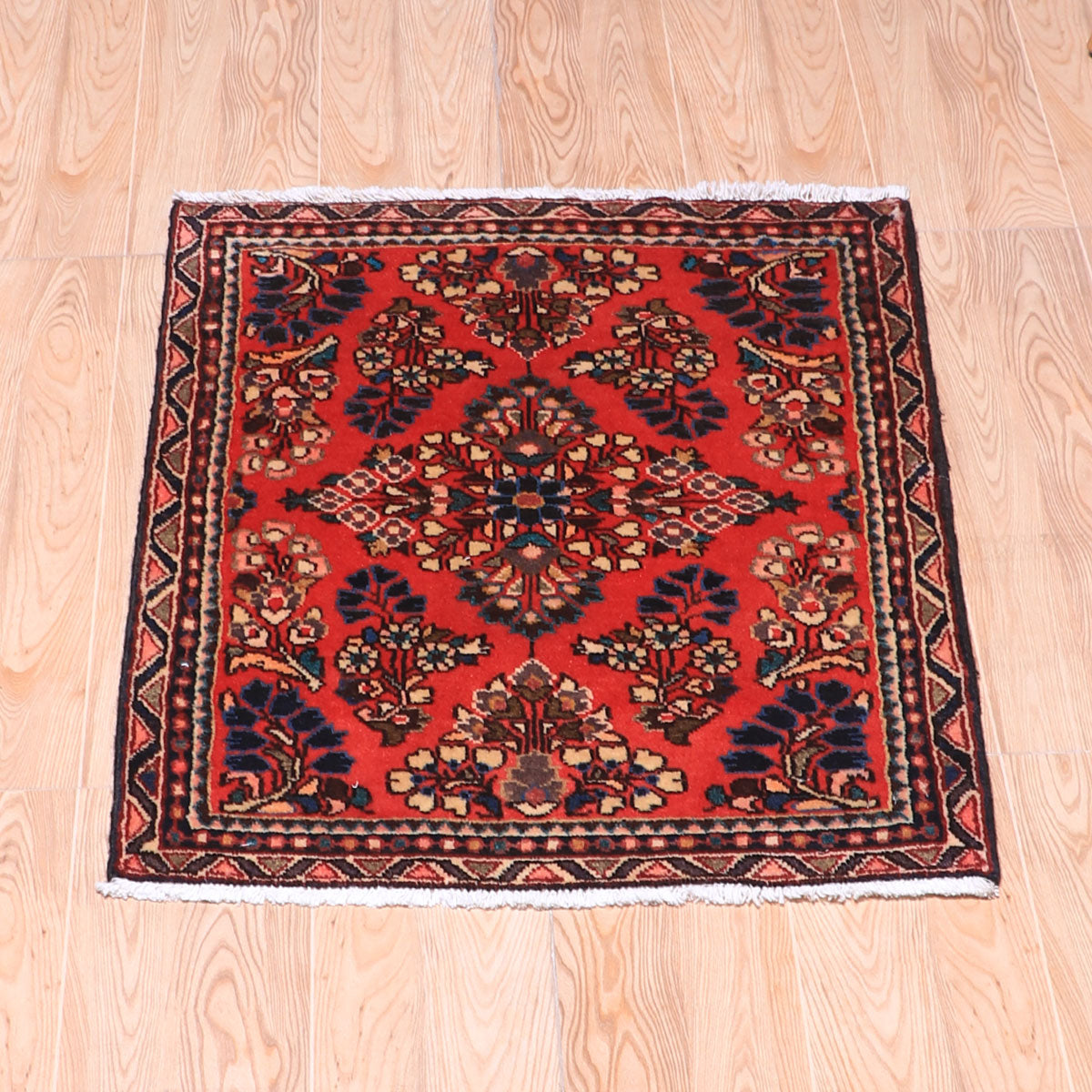 ペルシャ絨毯(イラン産)サルーク 75×56cm(FS-70064)
