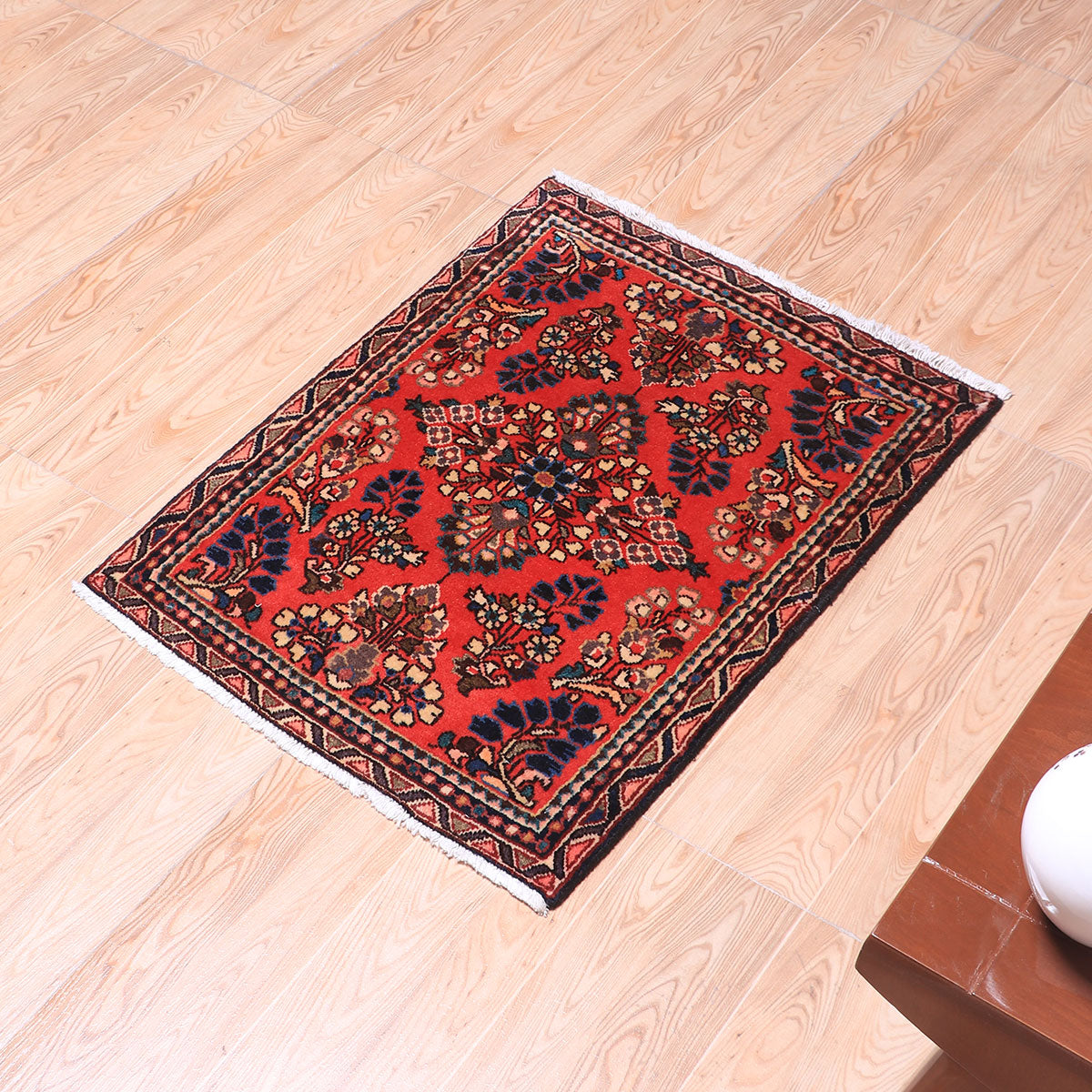ペルシャ絨毯(イラン産)サルーク 75×56cm(FS-70064)