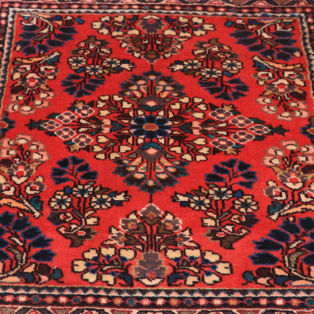 ペルシャ絨毯(イラン産)サルーク 75×56cm(FS-70064)