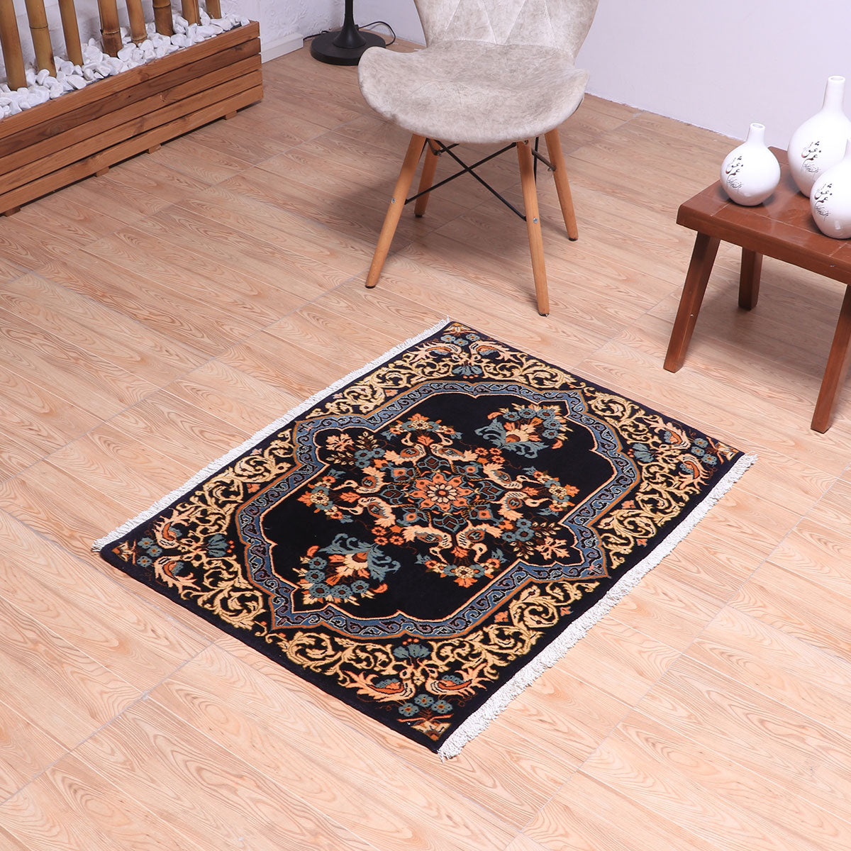 ペルシャ絨毯(イラン産)ケルマン 99×72cm(FS-70065)