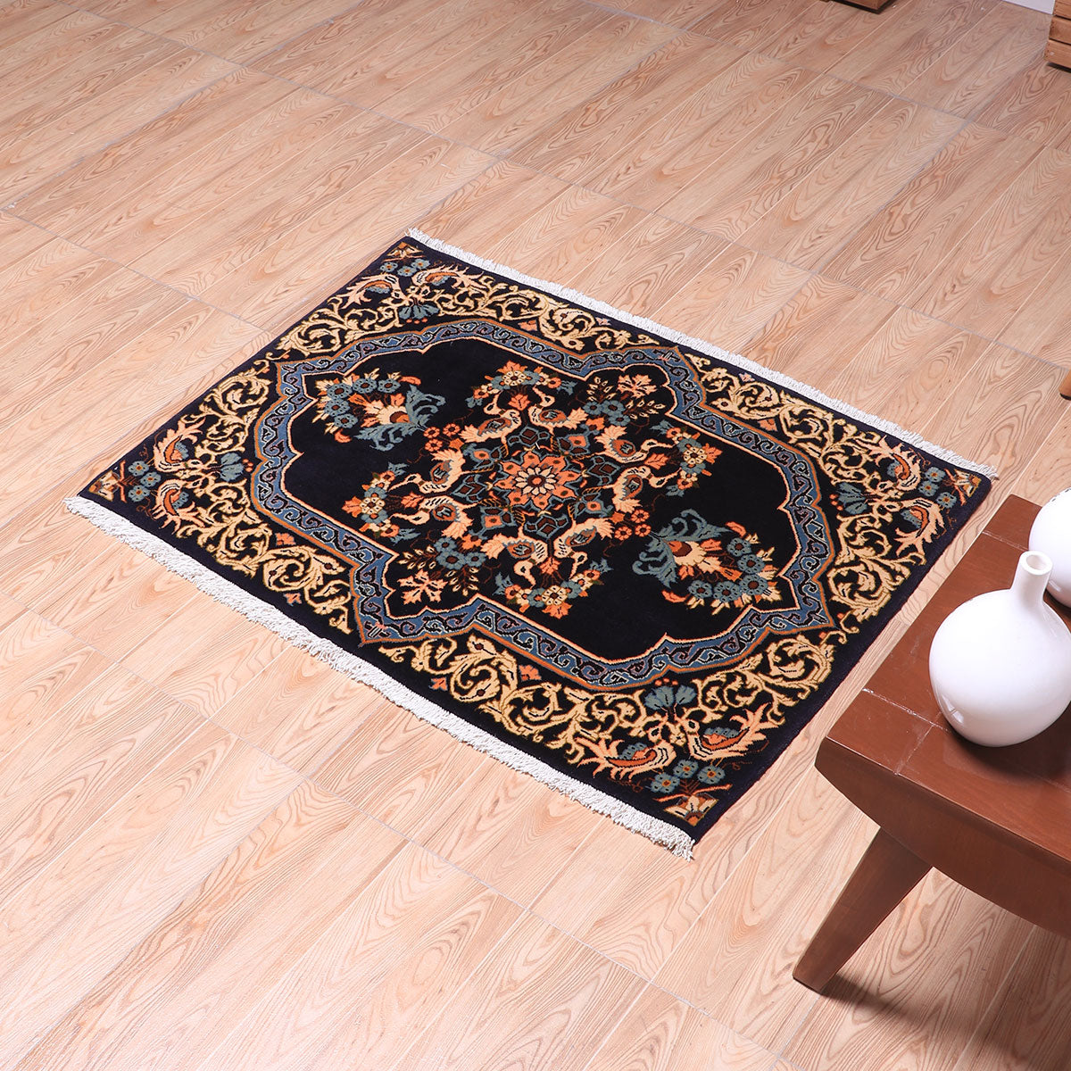 ペルシャ絨毯(イラン産)ケルマン 99×72cm(FS-70065)