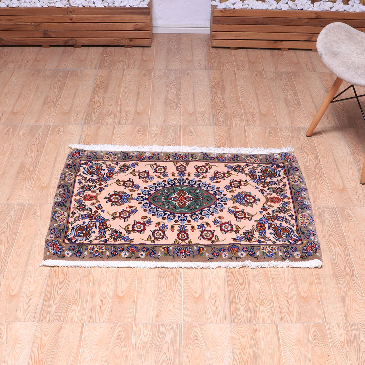 ペルシャ絨毯(イラン産)カーシャーン 100×67cm(FS-70066)