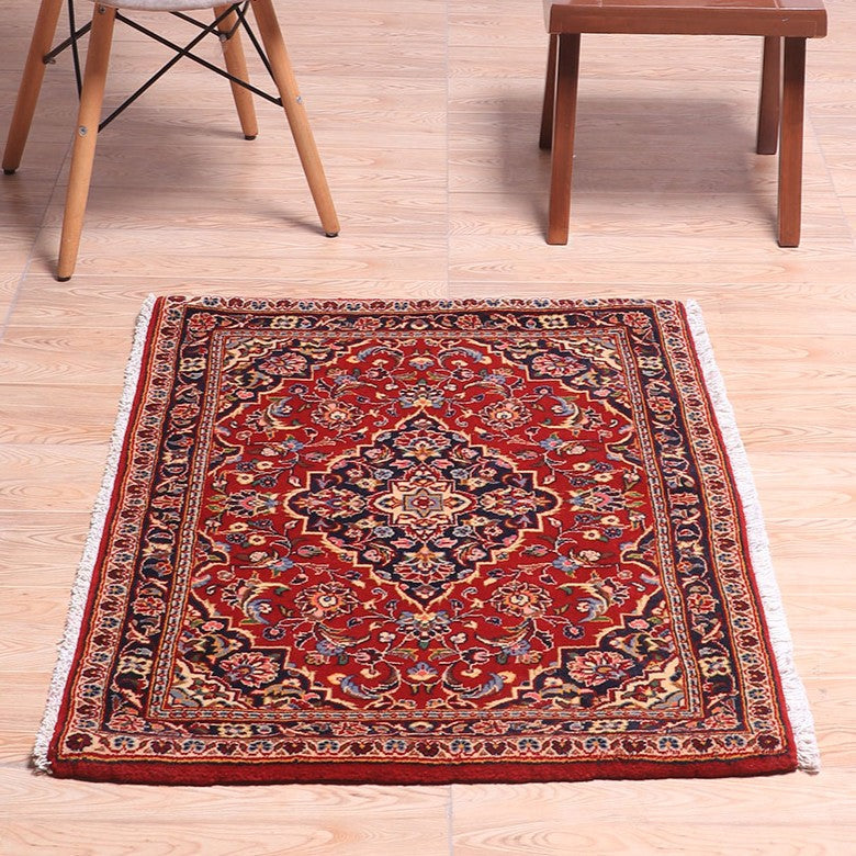 ペルシャ絨毯(イラン産)ゴルトク 100×73cm(FS-70068)