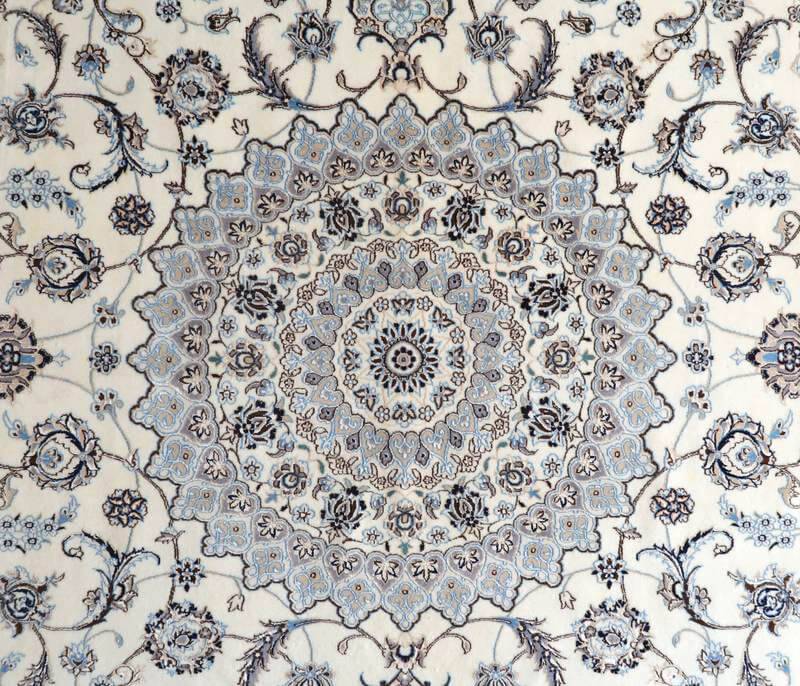 【在庫確保の予約受付中】高級ペルシャ絨毯ナイン産ハビビアン工房 263×209cm(FX-22172)