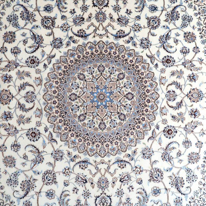【在庫確保の予約受付中】高級ペルシャ絨毯ナイン産ハビビアン工房 260×205cm(FX-22178)
