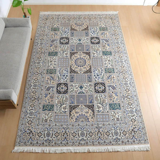 【在庫確保の予約受付中】高級ペルシャ絨毯ナイン産ハビビアン工房 326×205cm(FX-22182)