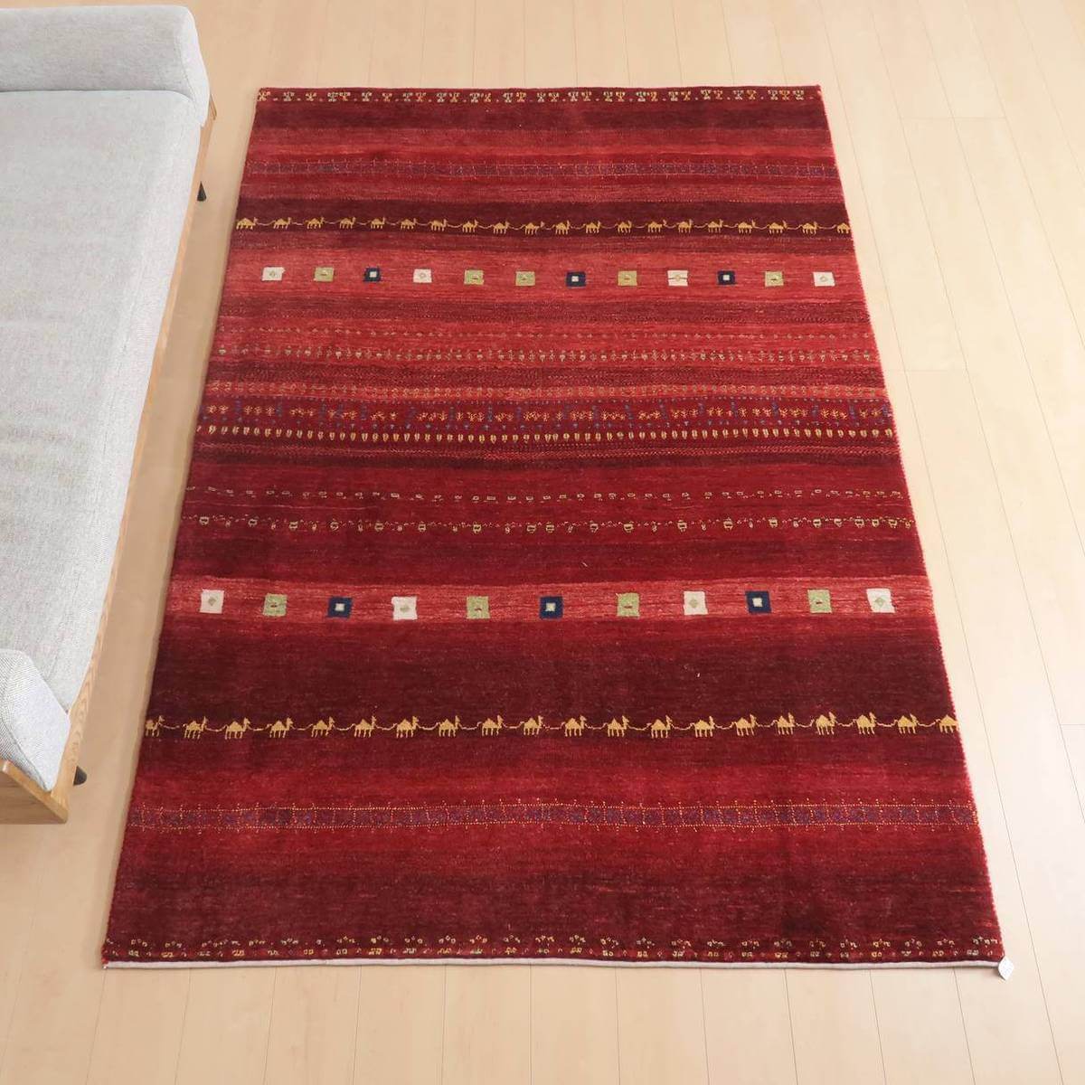 プレミアムギャッベ/ホシナマイ(カシュクリ) 241×161cm(HL-10522)
