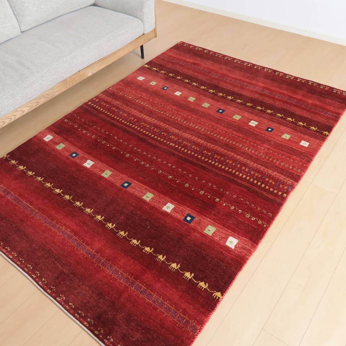 プレミアムギャッベ/ホシナマイ(カシュクリ) 241×161cm(HL-10522)