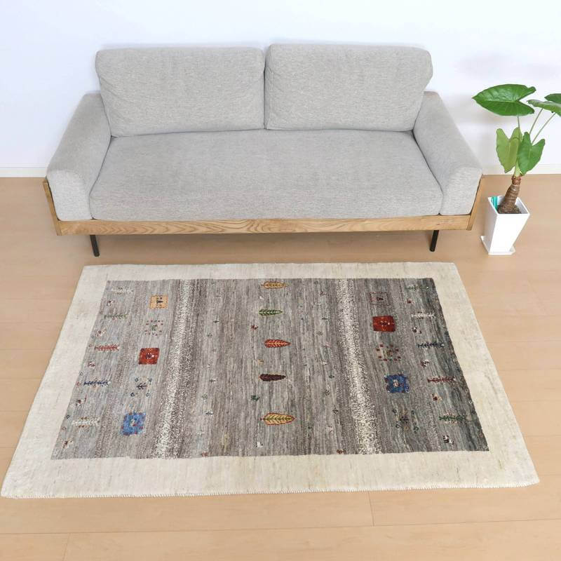 プレミアムギャッベ/ホシナマイ(カシュクリ) 173×117cm(HL-10859)
