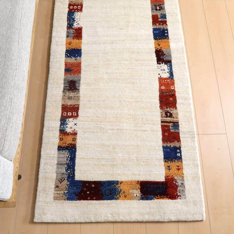 プレミアムギャッベ/ホシナマイ(カシュクリ) 200×81cm(HL-10867)