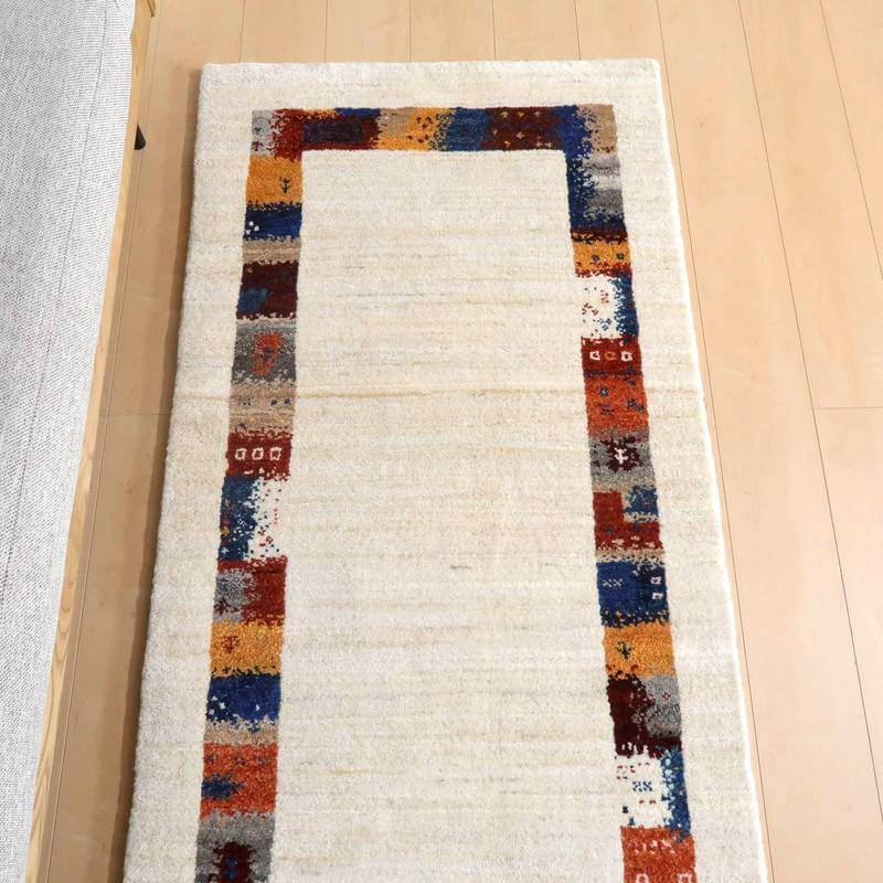プレミアムギャッベ/ホシナマイ(カシュクリ) 200×81cm(HL-10867)