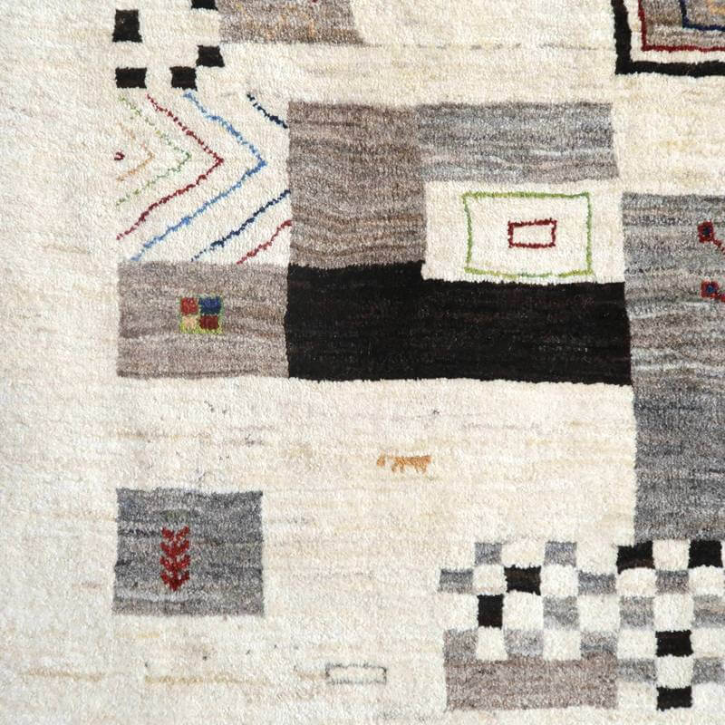 プレミアムギャッベ/ホシナマイ(カシュクリ) 199×138cm(HL-10871)