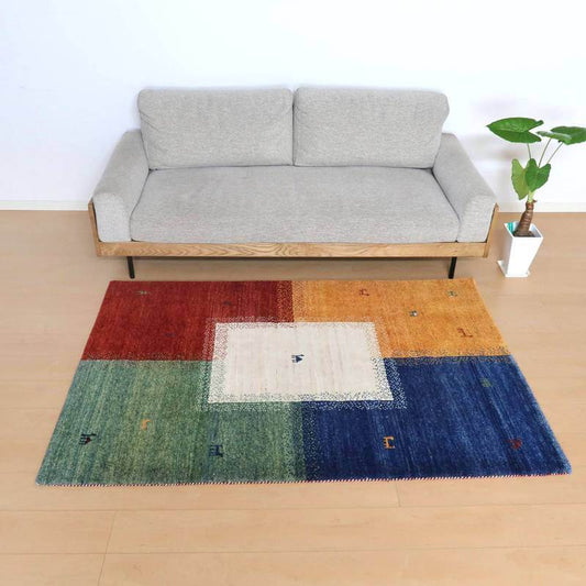 プレミアムギャッベ/ホシナマイ(カシュクリ) 181×122cm(HL-10890)