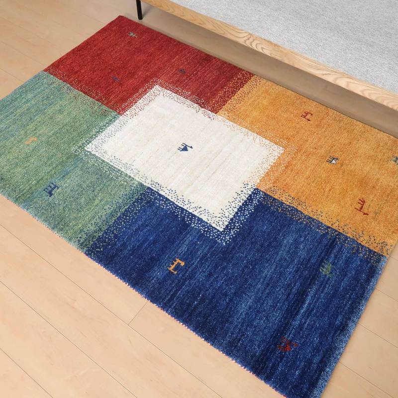 プレミアムギャッベ/ホシナマイ(カシュクリ) 181×122cm(HL-10890)