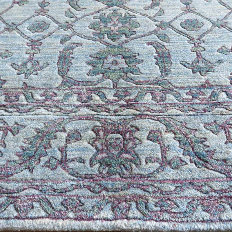 プレミアムギャッベ/ホシナマイ(ルリバフ) 242×171cm(HL-10895)