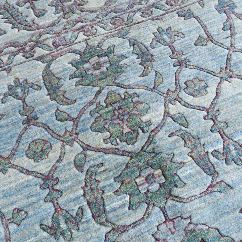 プレミアムギャッベ/ホシナマイ(ルリバフ) 242×171cm(HL-10895)