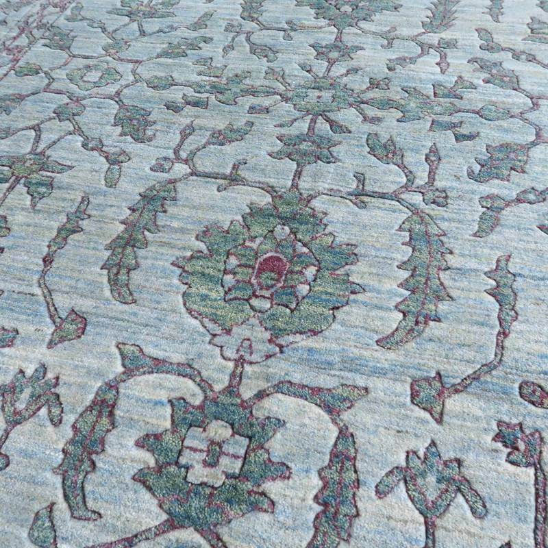 プレミアムギャッベ/ホシナマイ(ルリバフ) 242×171cm(HL-10895)