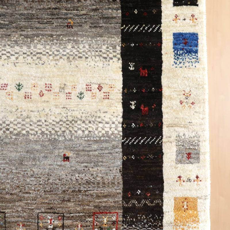 プレミアムギャッベ/ホシナマイ(カシュクリ) 191×119cm(HL-10949)