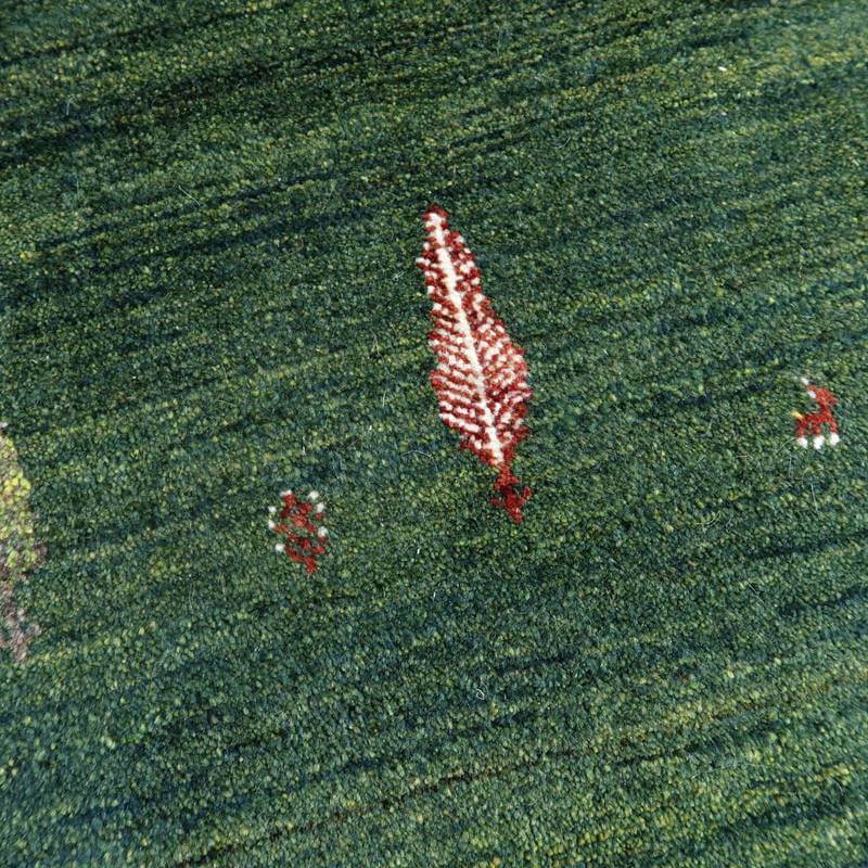 プレミアムギャッベ/ホシナマイ(ルリバフ) 208×135cm(HL-11097)