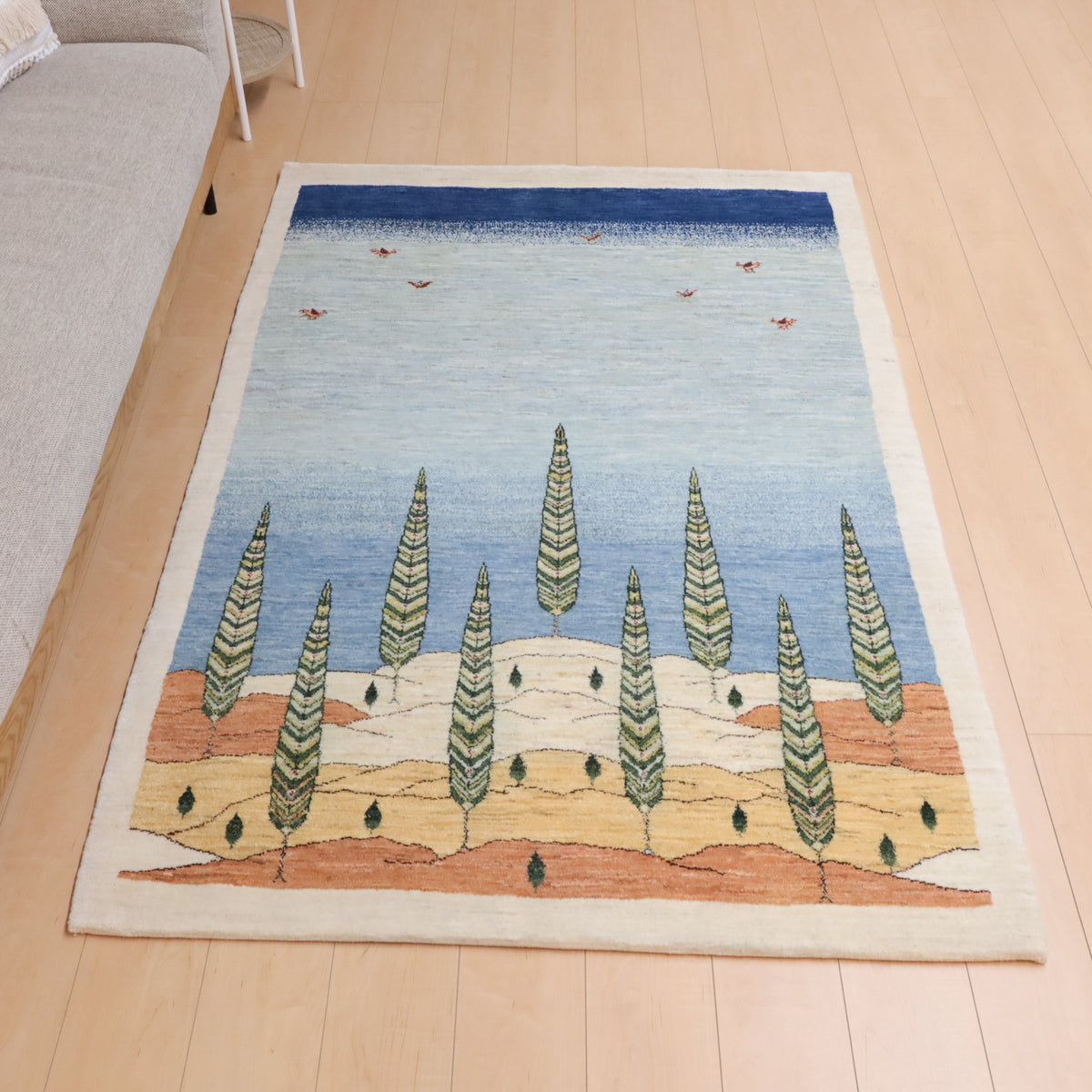 ギャッベ(ルリバフ) 182×121cm(HL-11128)