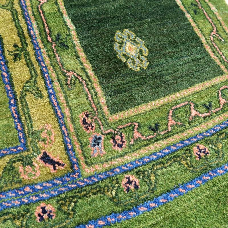 プレミアムギャッベ/ホシナマイ(ルリバフ) 248×176cm(HL-11346)