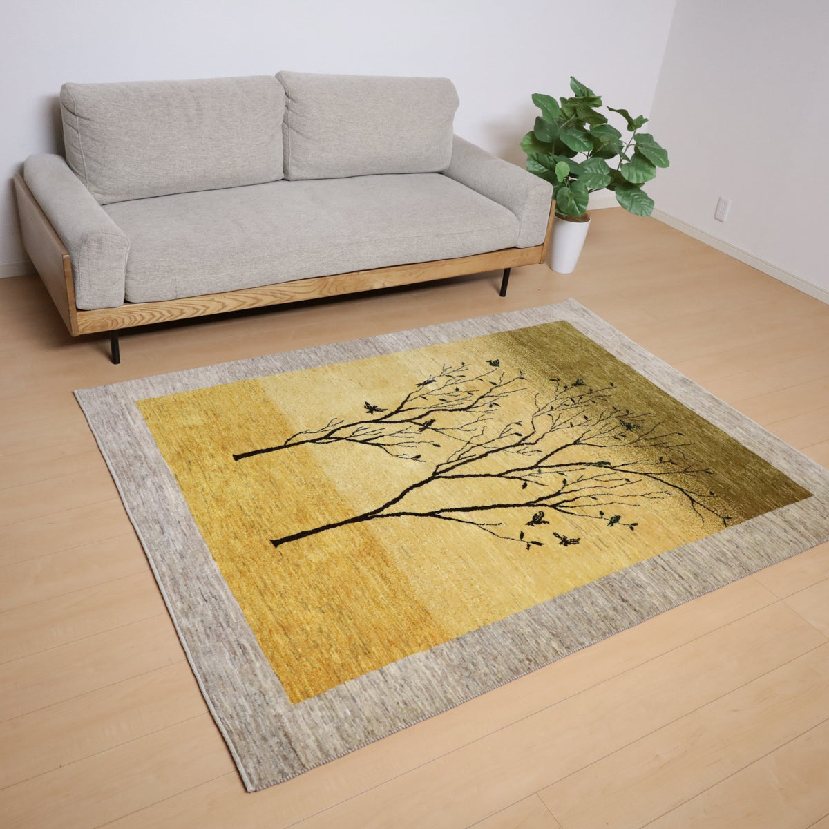 プレミアムギャッベ(カシュクリ) 201×153cm(HL-11787)