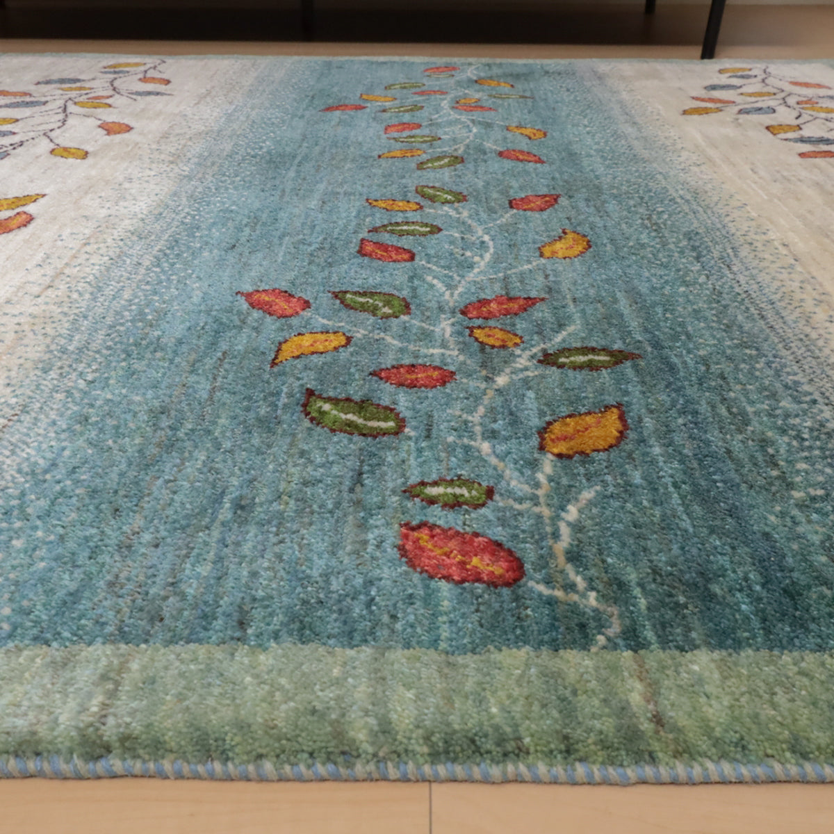 ギャッベ(ルリバフ) 203×160cm(HL-12033)