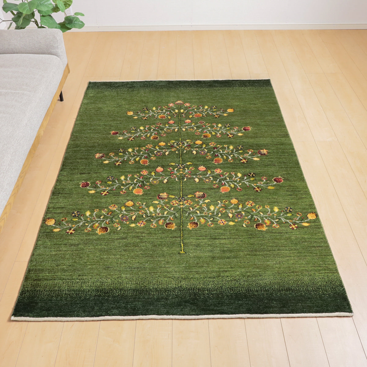 ギャッベ(ルリバフ) 203×145cm(HL-12035)