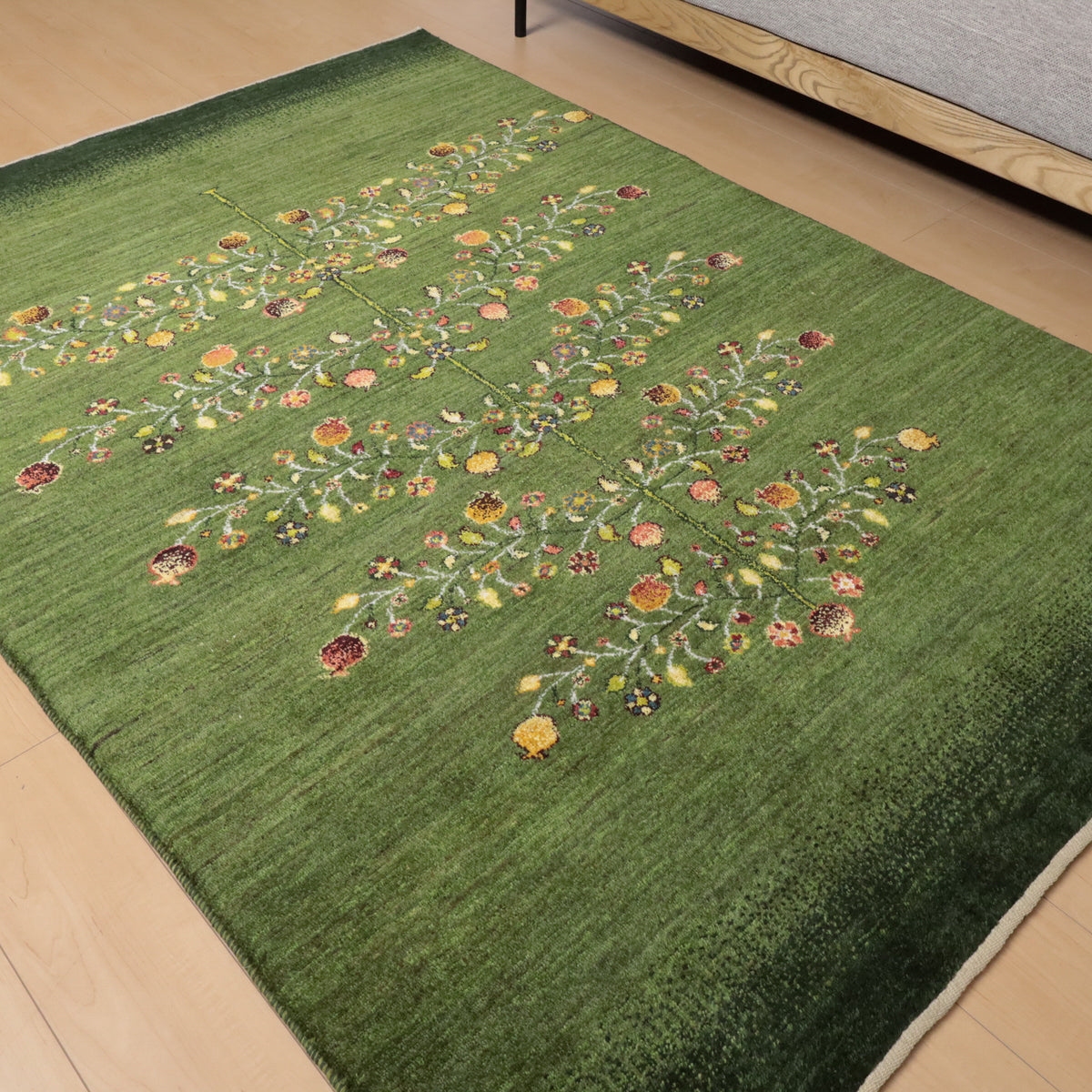 ギャッベ(ルリバフ) 203×145cm(HL-12035)