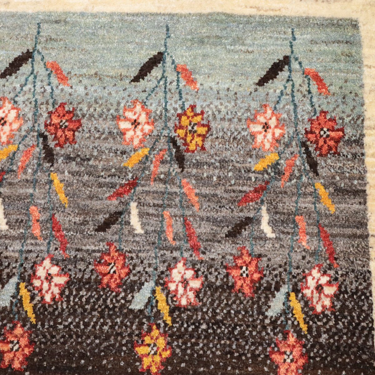 ギャッベ(ルリバフ) 205×202cm(HL-12048)