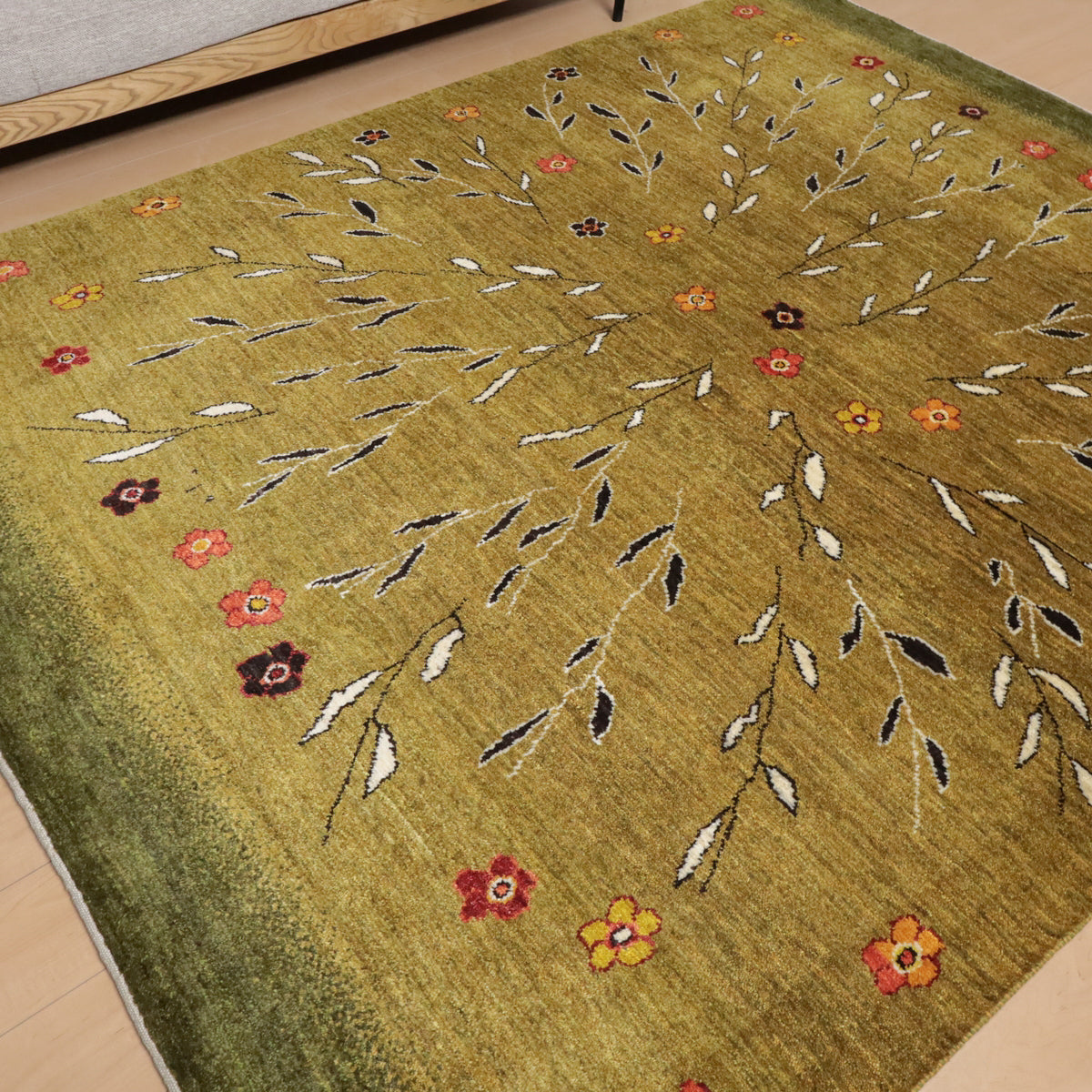 ギャッベ(ルリバフ) 249×200cm(HL-12053)
