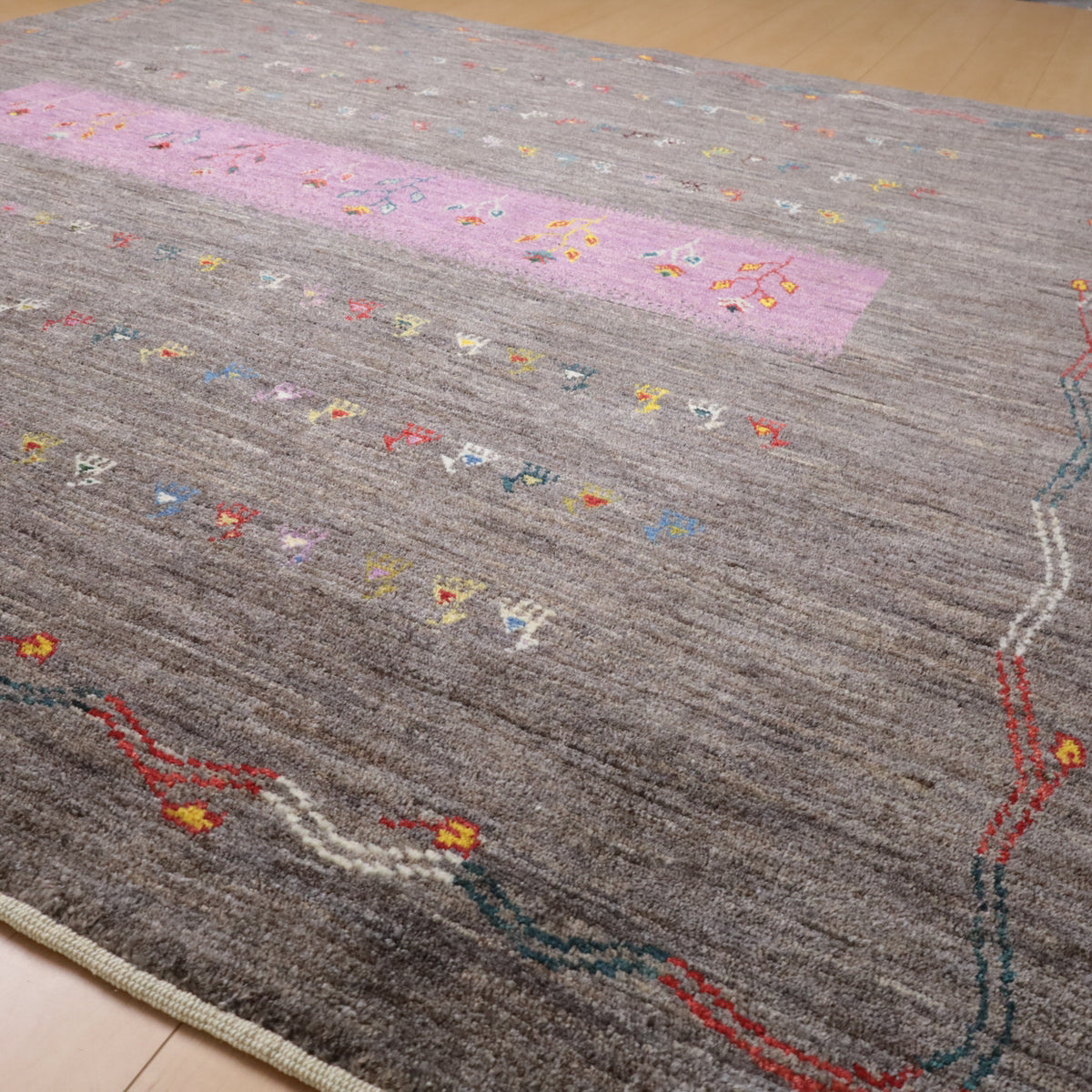 ギャッベ(ルリバフ) 200×203cm(HL-12060)