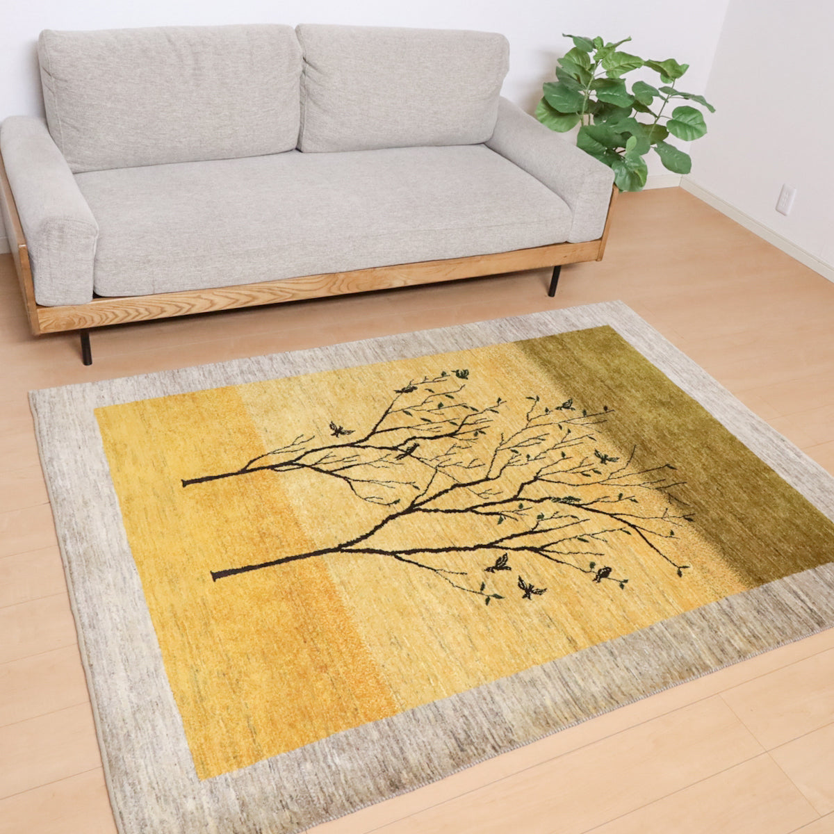 ギャッベ(カシュクリ) 202×150cm(HL-12160)