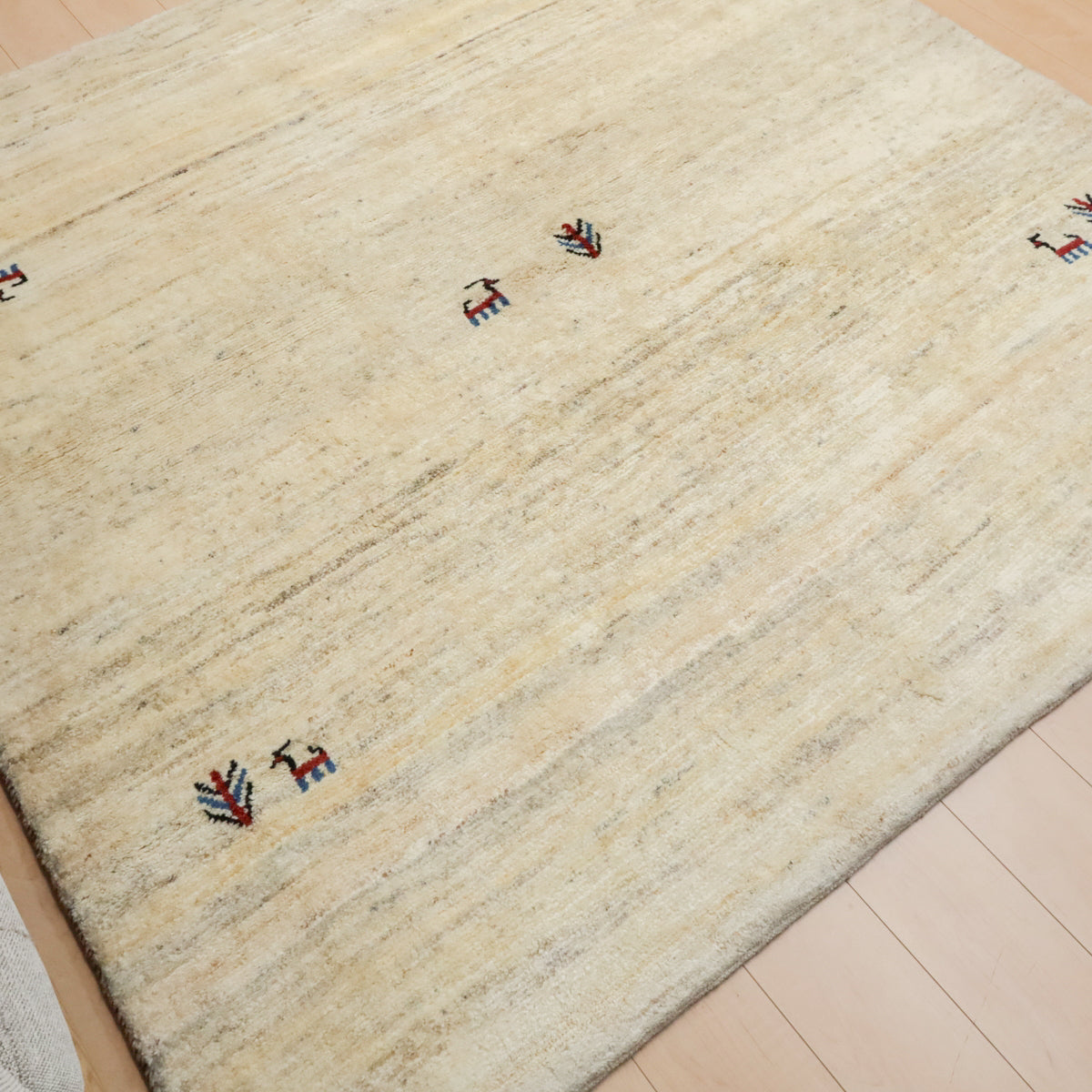 ギャッベ(カシュクリ) 200×200cm(HL-12446)