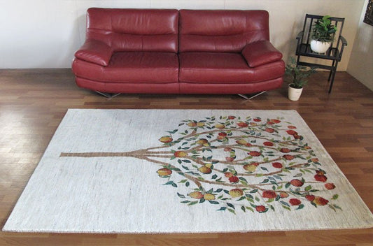 プレミアムギャッベ/ホシナマイ(ルリバフ)  231×157cm(HL-20343)