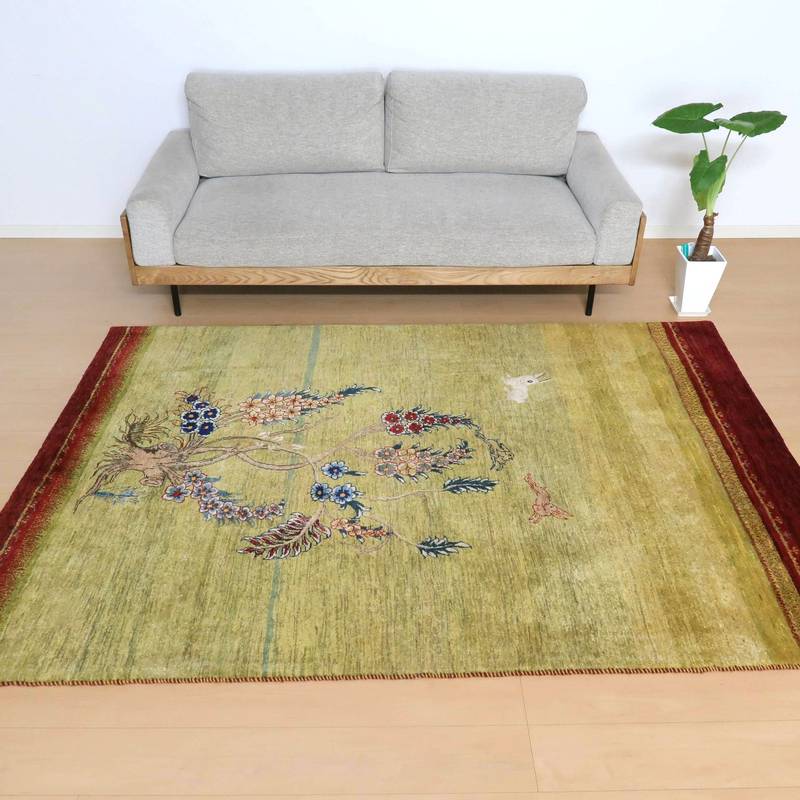 プレミアムギャッベ/ホシナマイ(カシュクリ) 233×162cm(HL-20464)