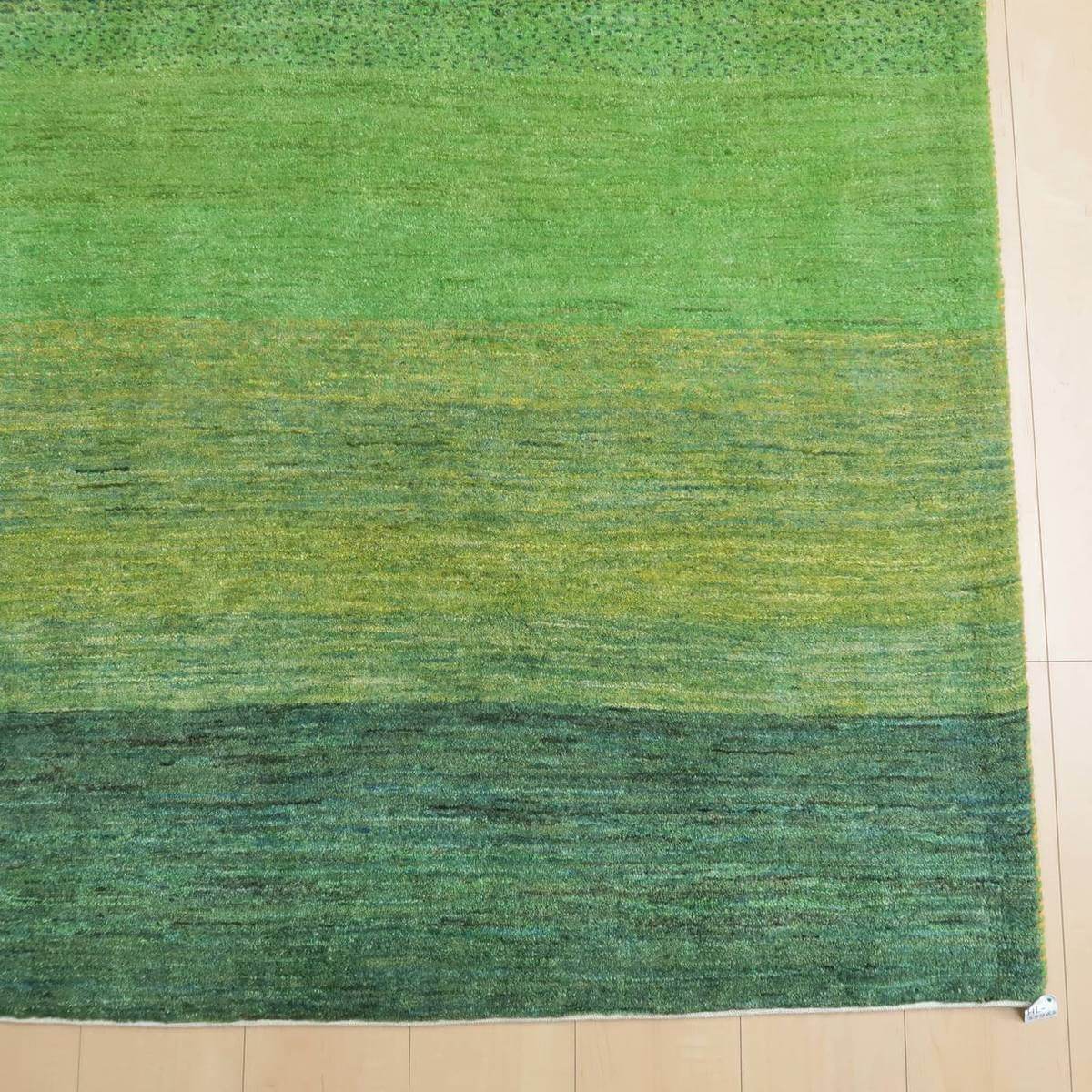プレミアムギャッベ/ホシナマイ(ルリバフ) 203×194cm(HL-27762)