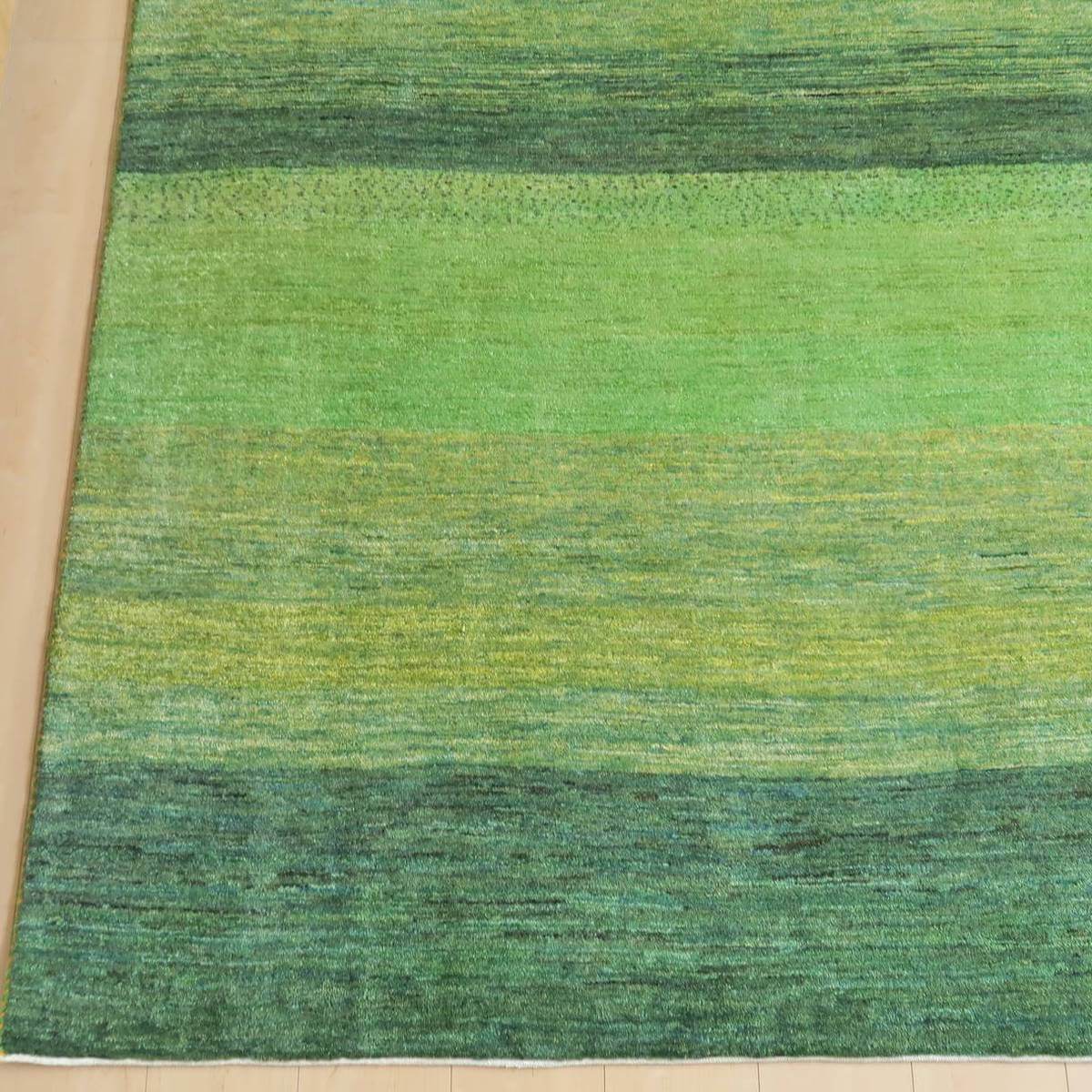 プレミアムギャッベ/ホシナマイ(ルリバフ) 203×194cm(HL-27762)