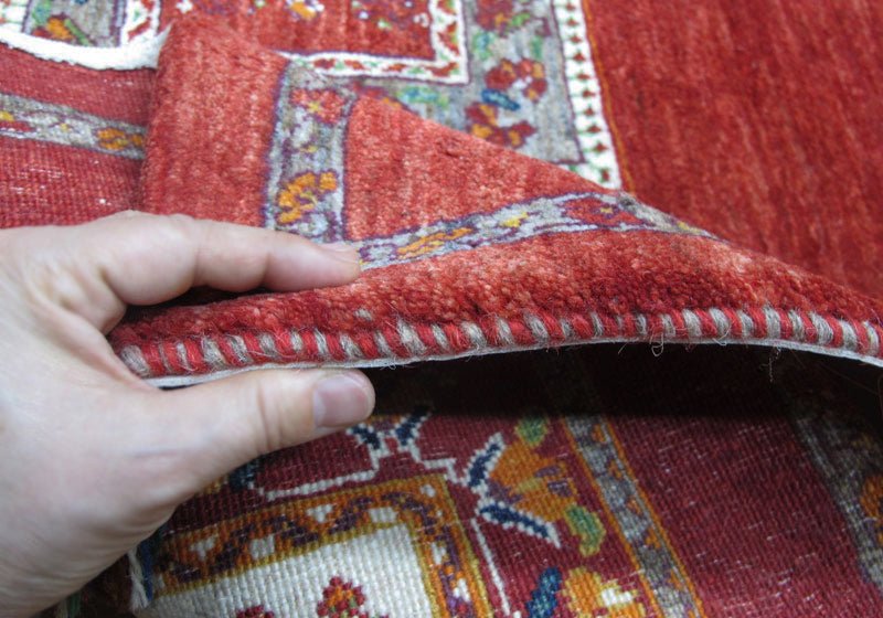 プレミアムギャッベ/ホシナマイ(ルリバフ) 221×159cm(HL-27778)