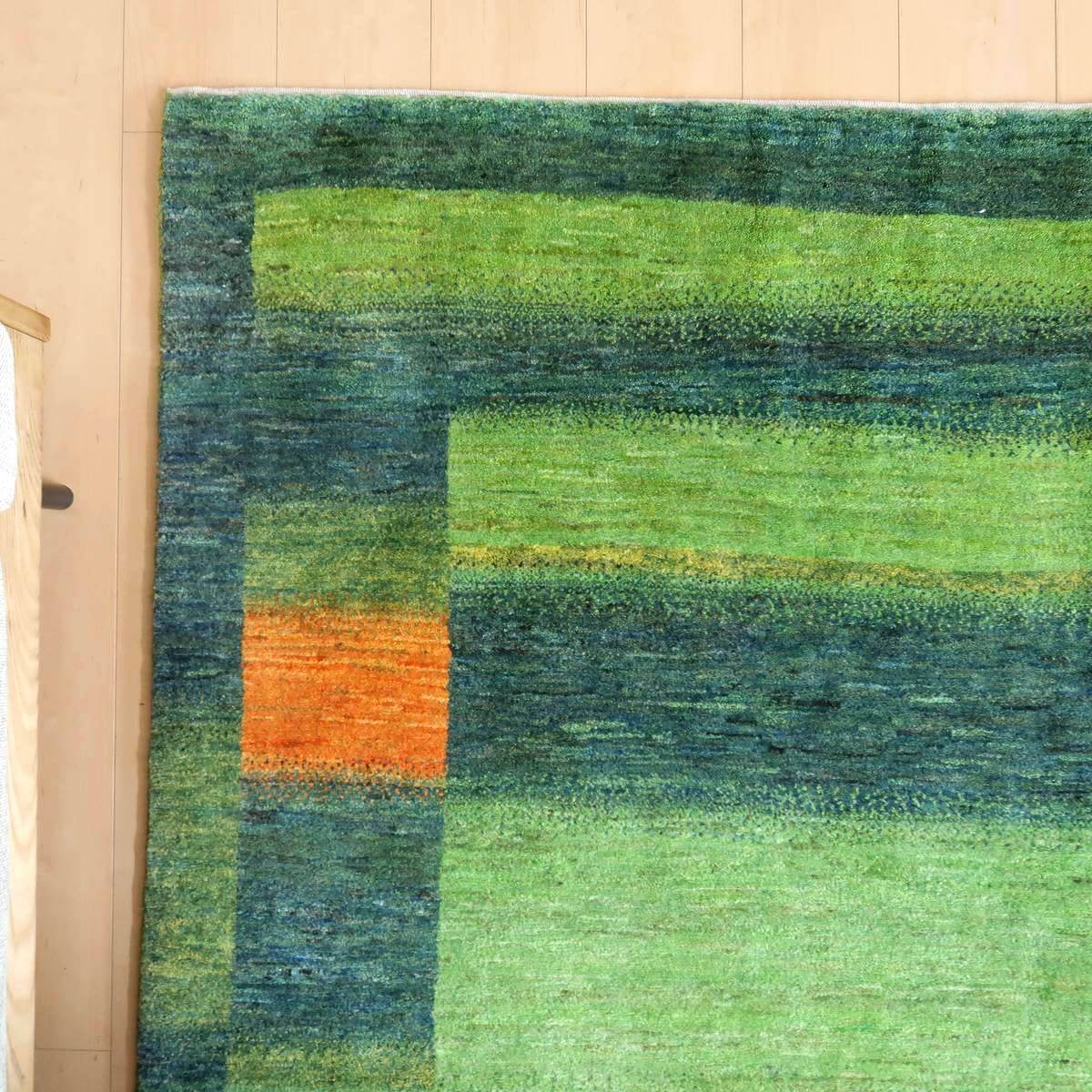 プレミアムギャッベ/ホシナマイ(ルリバフ) 242×174cm(HL-28272)
