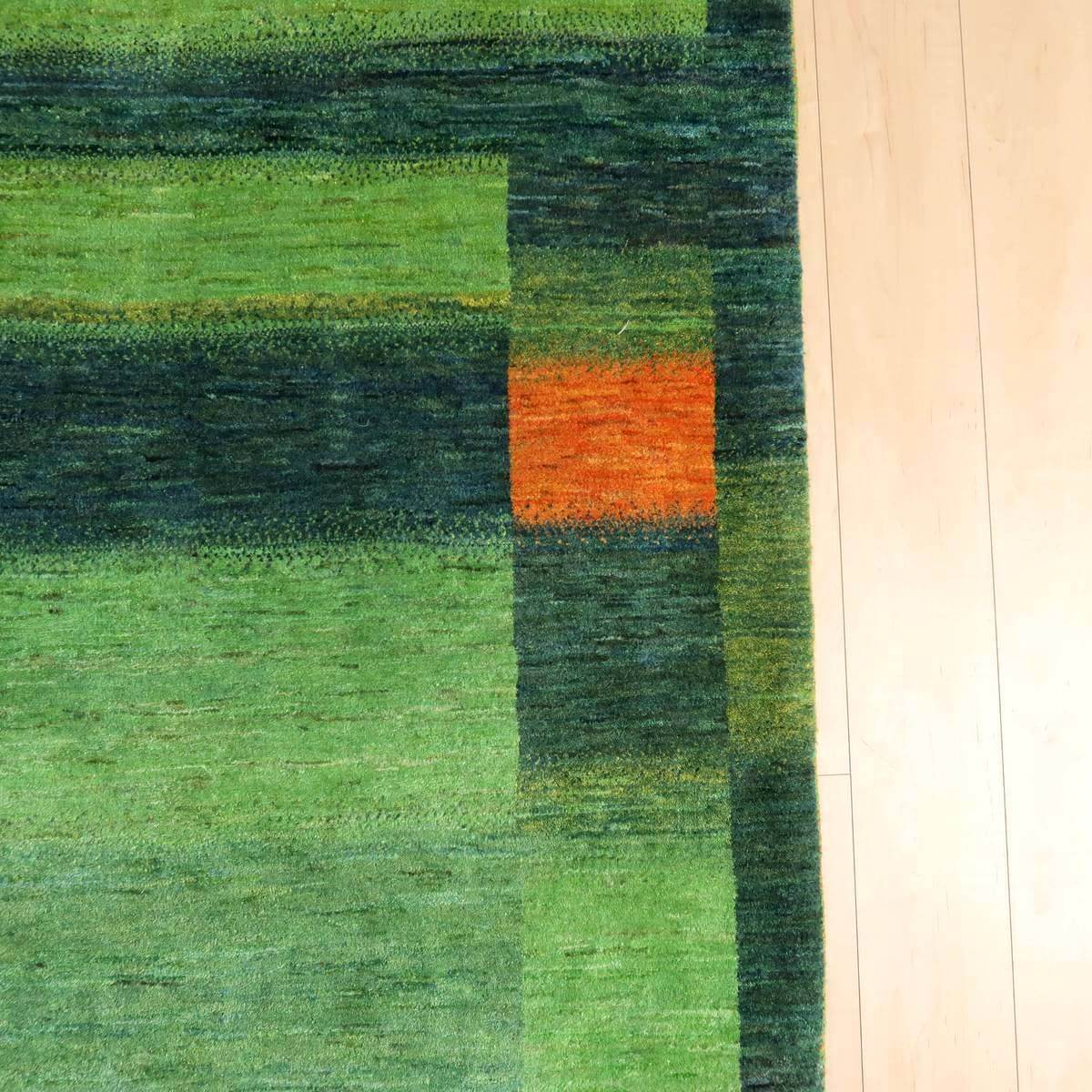 プレミアムギャッベ/ホシナマイ(ルリバフ) 242×174cm(HL-28272)