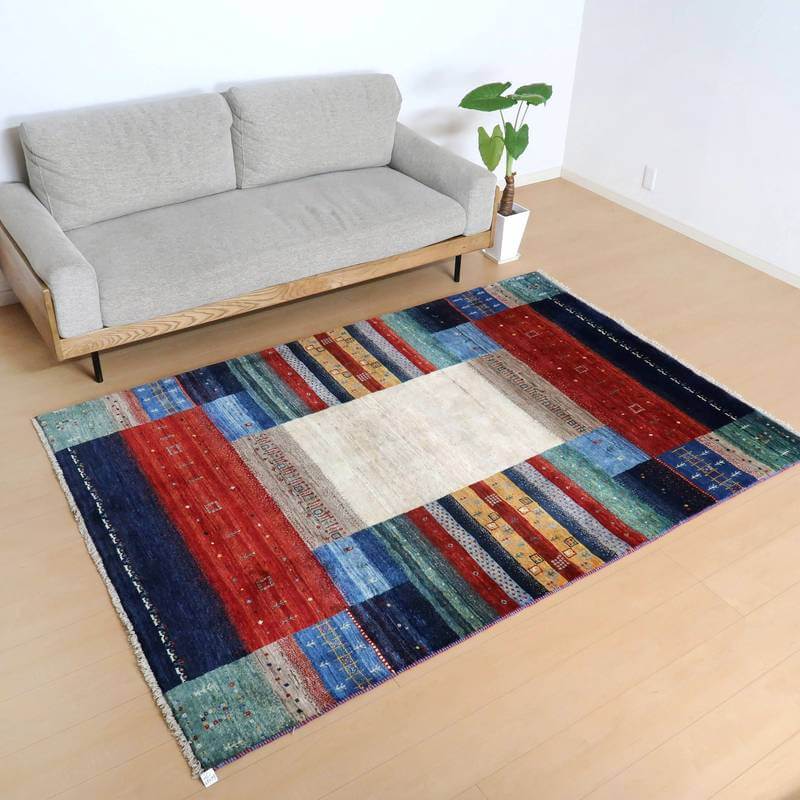 プレミアムギャッベ/ホシナマイ(カシュクリ) 223×153cm(HL-29079)