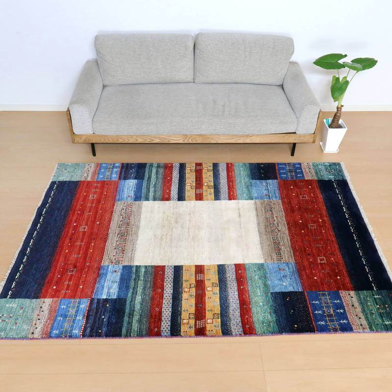 プレミアムギャッベ/ホシナマイ(カシュクリ) 223×153cm(HL-29079)