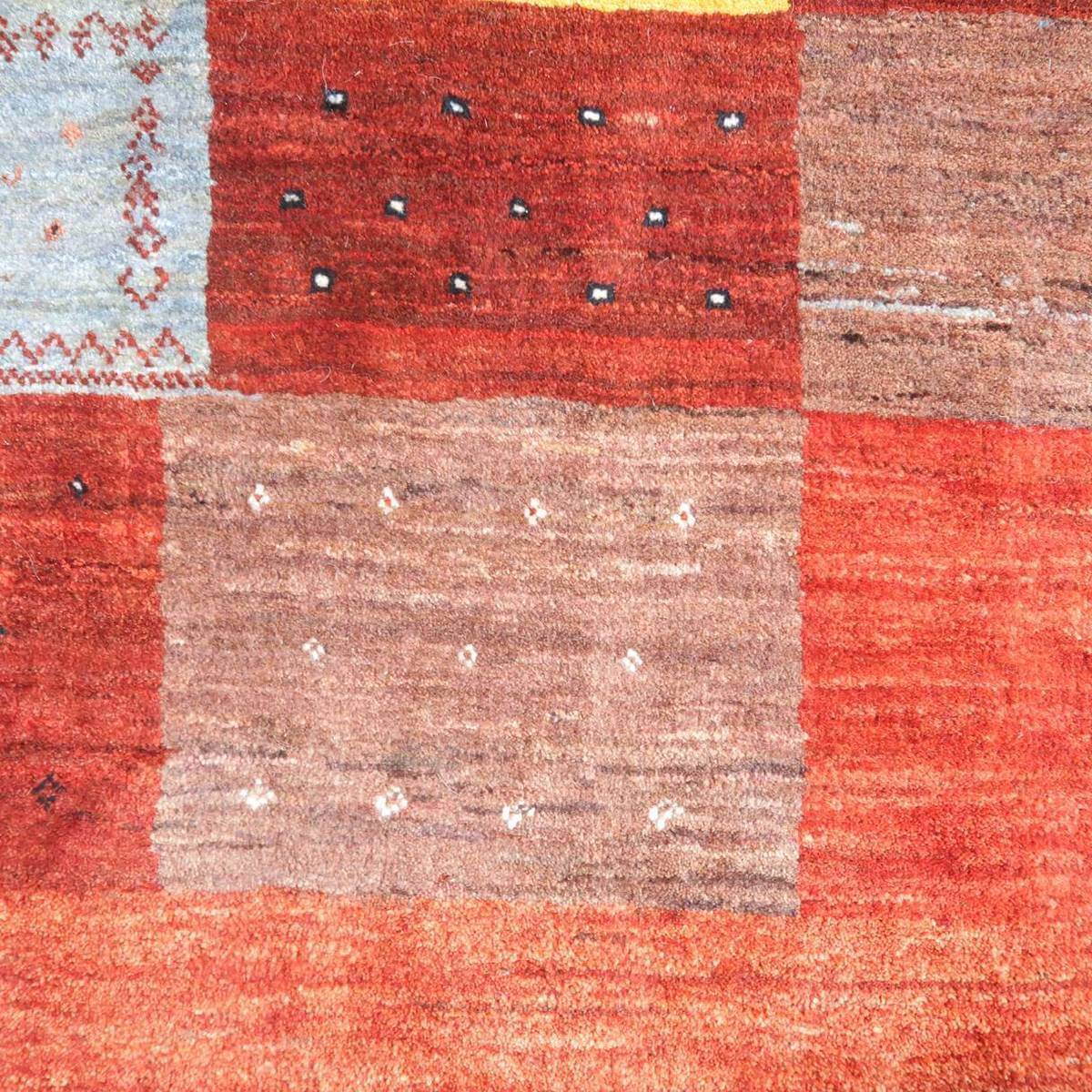 プレミアムギャッベ/ホシナマイ(ルリバフ) 232×206cm(HL-32043)