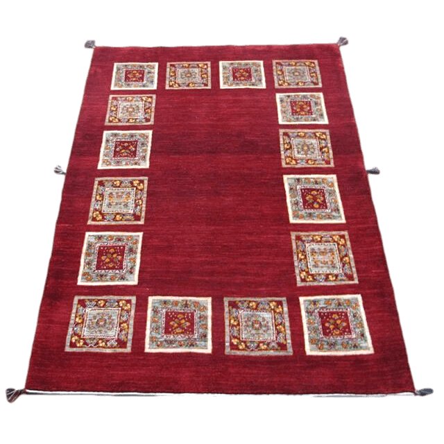 プレミアムギャッベ/ホシナマイ(ルリバフ) 226×156cm(HL-34026)